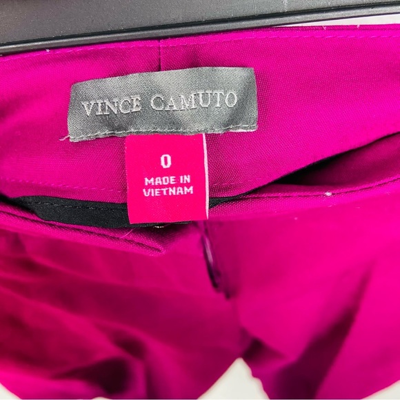 VINCE CAMUTO purple / pink cotton stretch straight dress pants size 0 - Picture 10 of 10